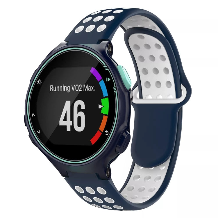 For Garmin Forerunner 735 / 735XT Two-Color Punched Breathable Silicone Watch Band
