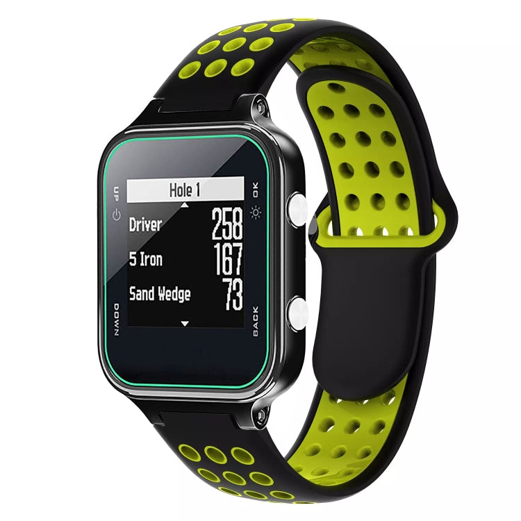 For Garmin Approach S20 Two-Color Punched Breathable Silicone Watch Band