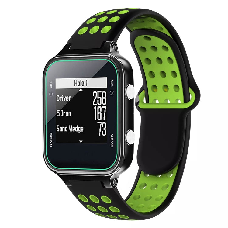 For Garmin Approach S20 Two-Color Punched Breathable Silicone Watch Band
