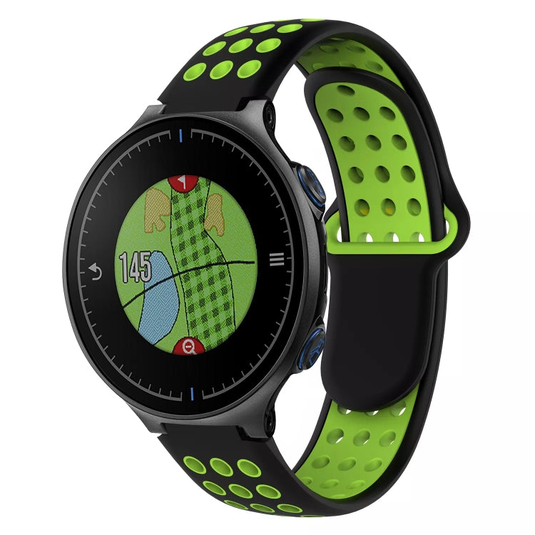 For Garmin Approach S5 Two-Color Punched Breathable Silicone Watch Band