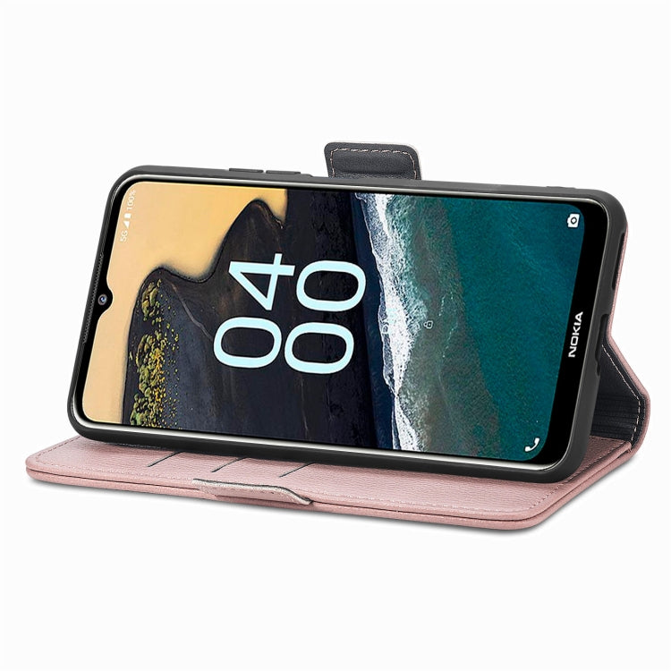 For Nokia G400 Stereoscopic Flowers Leather Phone Case