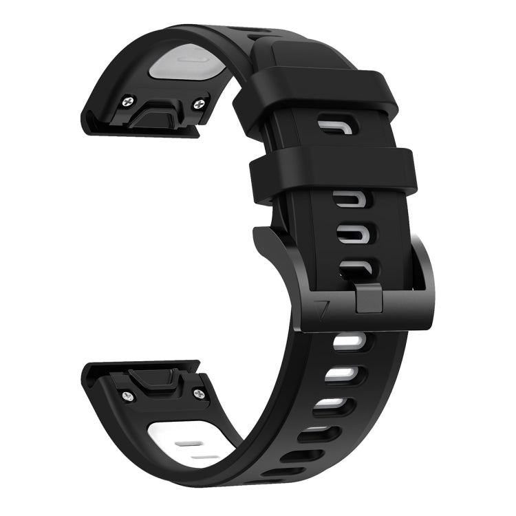 For Garmin Instinct 22mm Two-Color Sports Silicone Watch Band