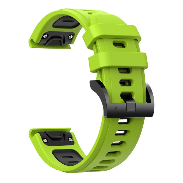 For Garmin Instinct 22mm Two-Color Sports Silicone Watch Band