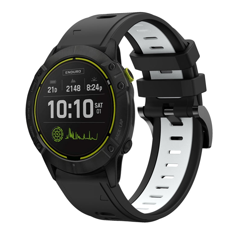 For Garmin Enduro 26mm Two-Color Sports Silicone Watch Band