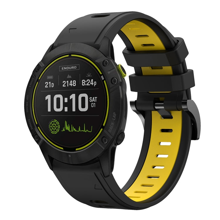 For Garmin Enduro 26mm Two-Color Sports Silicone Watch Band