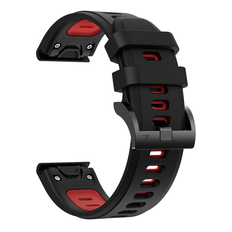 For Garmin Fenix 3 HR 26mm Two-Color Sports Silicone Watch Band