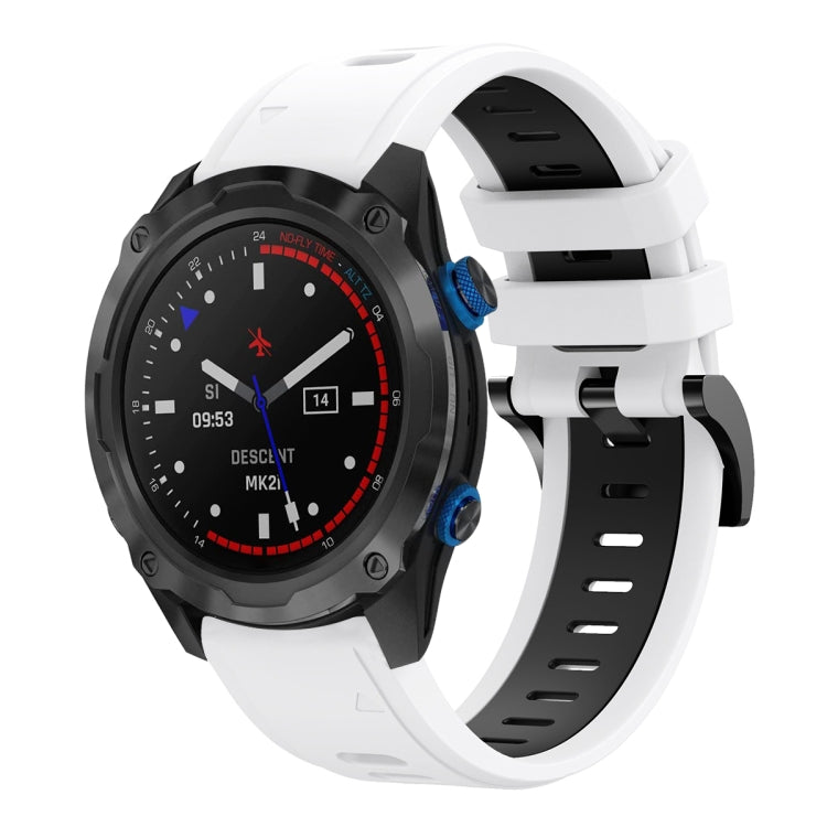 For Garmin Descent MK 2i 26mm Two-Color Sports Silicone Watch Band