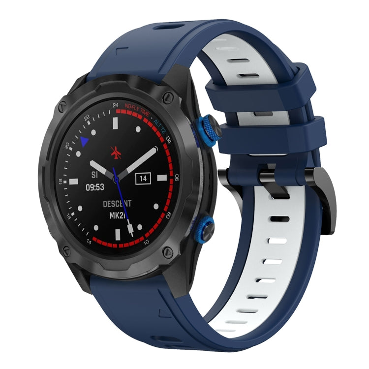 For Garmin Descent MK 2i 26mm Two-Color Sports Silicone Watch Band