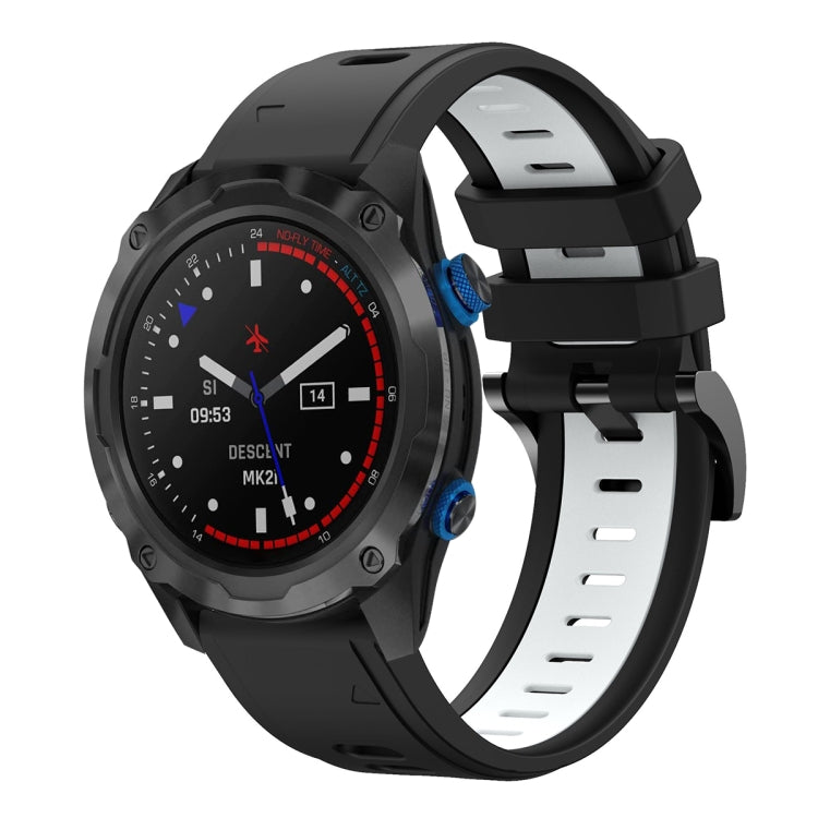 For Garmin Descent MK 2i 26mm Two-Color Sports Silicone Watch Band