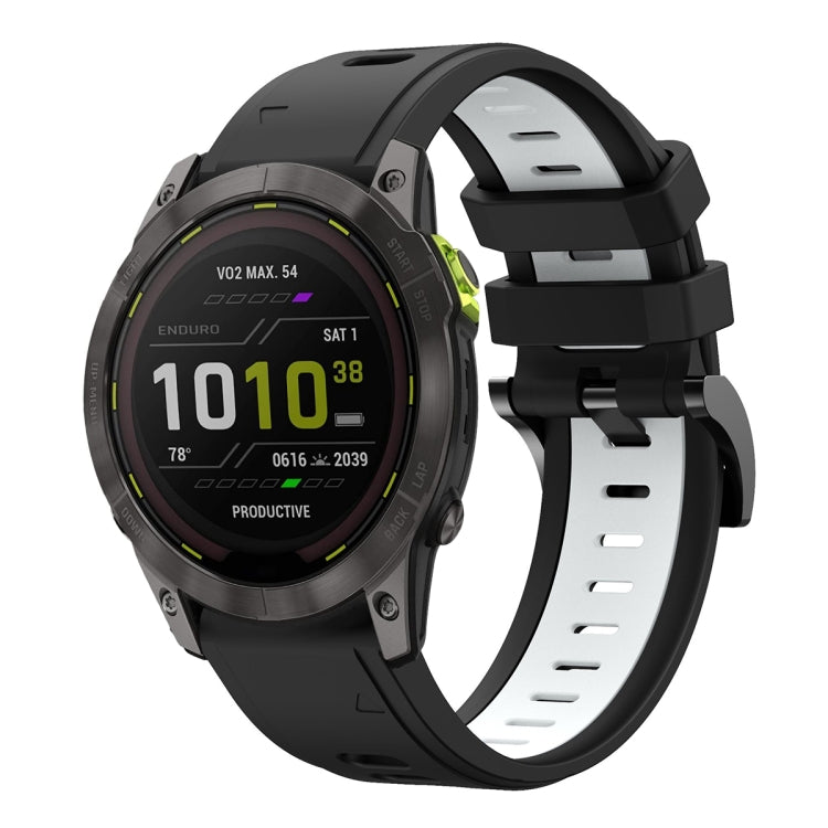 For Garmin Enduro 2 26mm Two-Color Sports Silicone Watch Band
