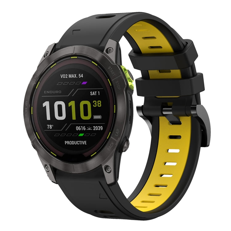 For Garmin Enduro 2 26mm Two-Color Sports Silicone Watch Band