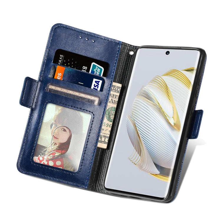 For Huawei Nova 10 Grid Leather Flip Phone Case