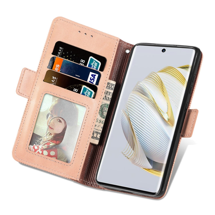 For Huawei Nova 10 Grid Leather Flip Phone Case