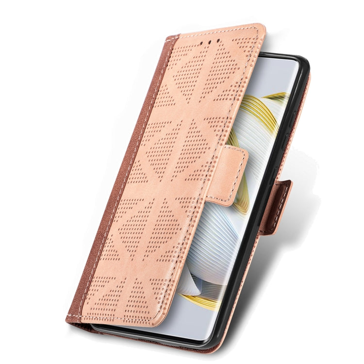 For Huawei Nova 10 Grid Leather Flip Phone Case