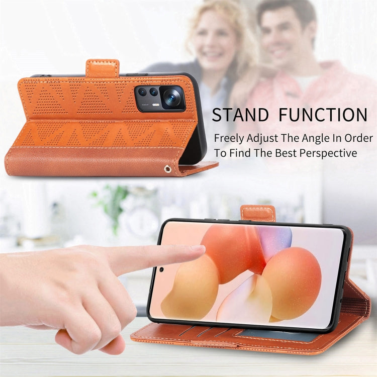 For Xiaomi 12T / Redmi K50 Ultra Grid Leather Flip Phone Case