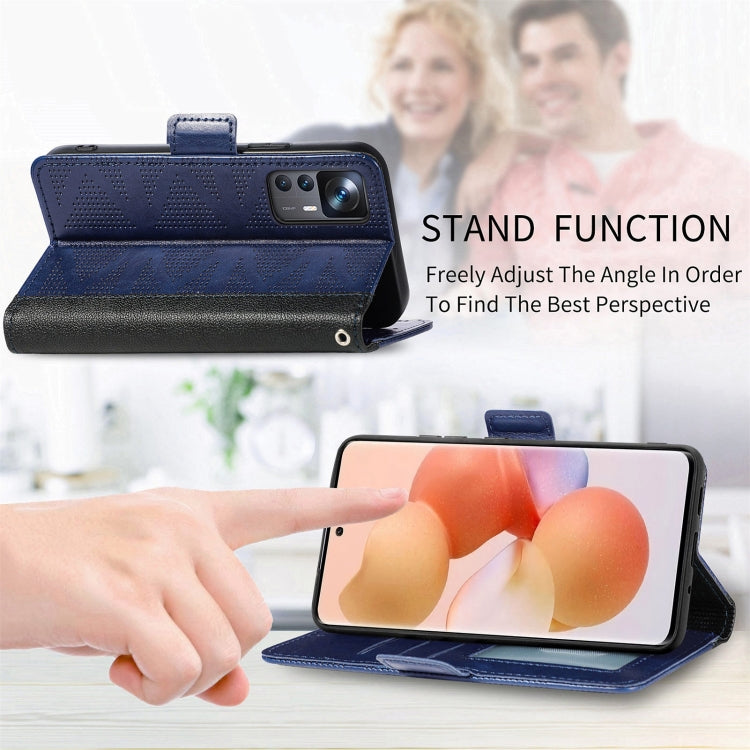 For Xiaomi 12T / Redmi K50 Ultra Grid Leather Flip Phone Case