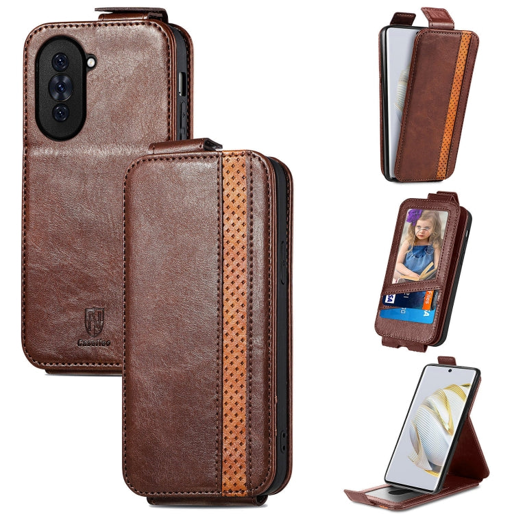 For Huawei nova 10 Zipper Wallet Vertical Flip Leather Phone Case