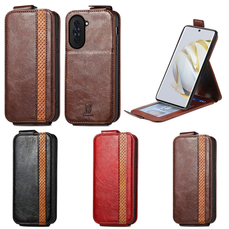 For Huawei nova 10 Zipper Wallet Vertical Flip Leather Phone Case