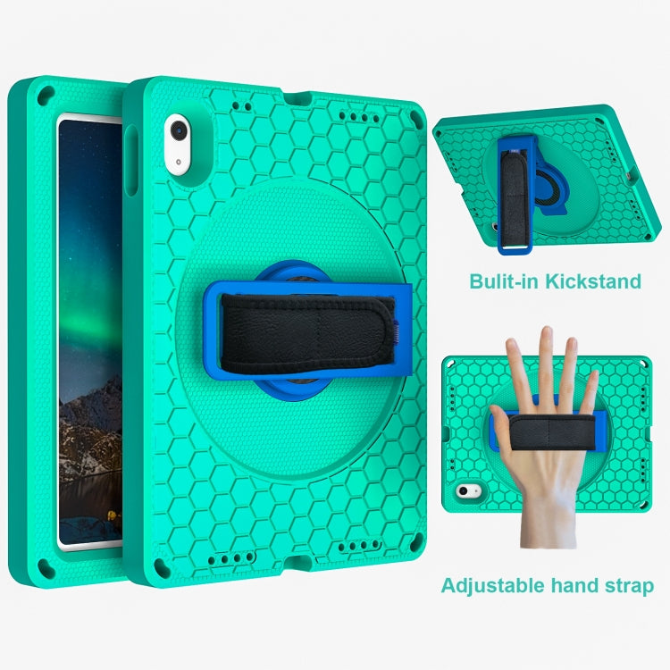 For iPad 10th Gen 10.9 2022 360 Rotation Stand EVA Hard PC Tablet Case with Strap