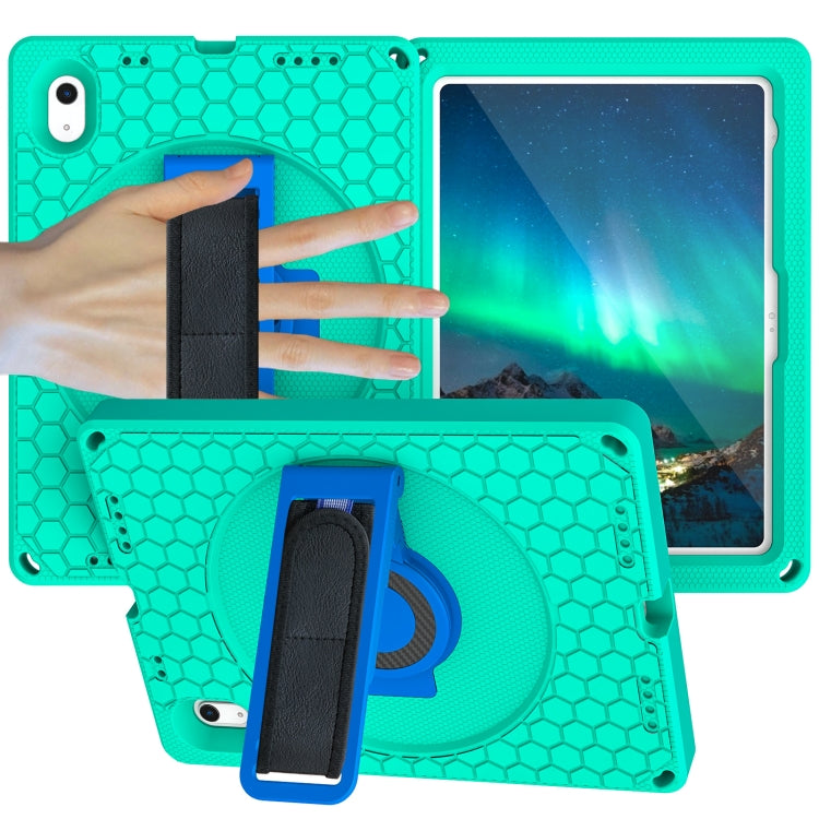 For iPad 10th Gen 10.9 2022 360 Rotation Stand EVA Hard PC Tablet Case with Strap