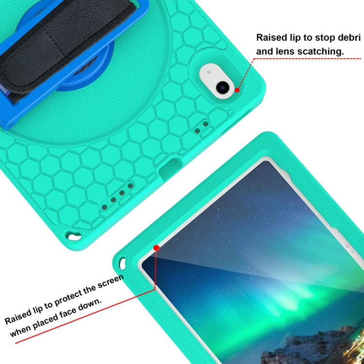 For iPad 10th Gen 10.9 2022 360 Rotation Stand EVA Hard PC Tablet Case with Strap