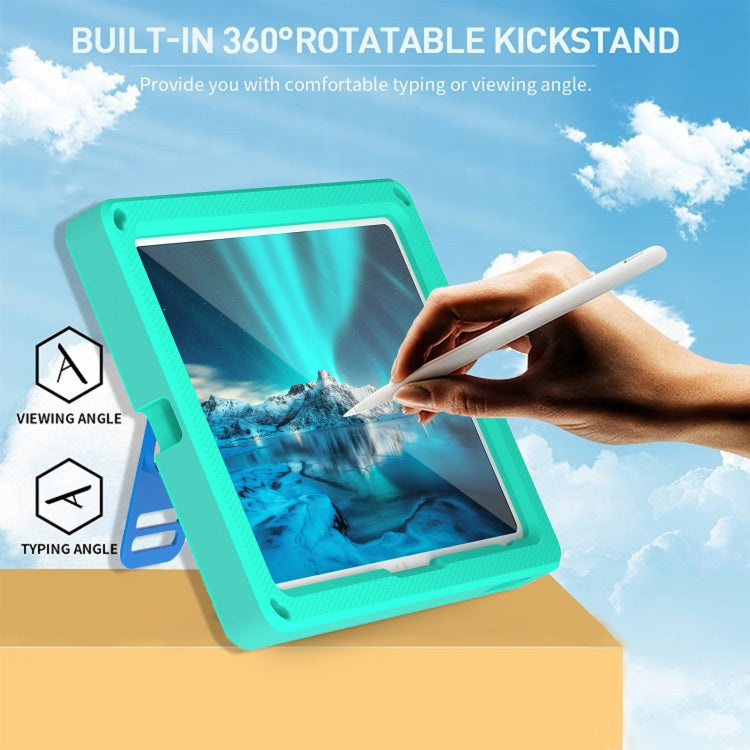 For iPad 10th Gen 10.9 2022 360 Rotation Stand EVA Hard PC Tablet Case with Strap