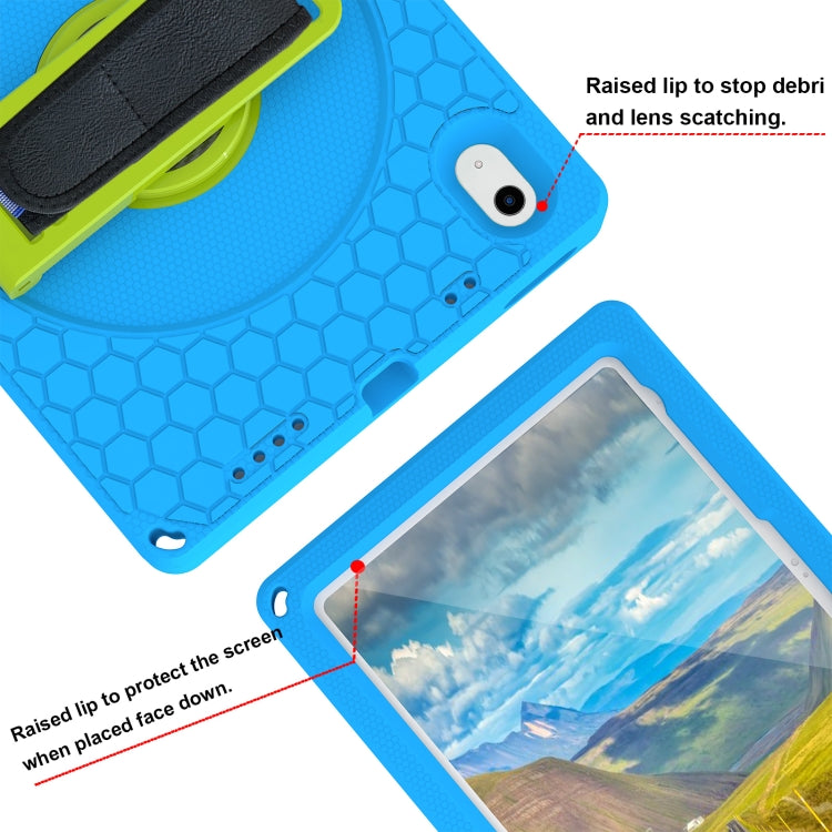 For iPad 10th Gen 10.9 2022 360 Rotation Stand EVA Hard PC Tablet Case with Strap