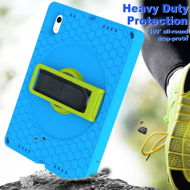 For iPad 10th Gen 10.9 2022 360 Rotation Stand EVA Hard PC Tablet Case with Strap