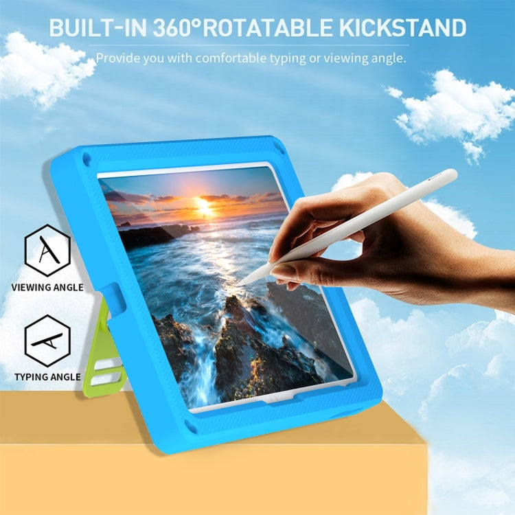 For iPad 10th Gen 10.9 2022 360 Rotation Stand EVA Hard PC Tablet Case with Strap
