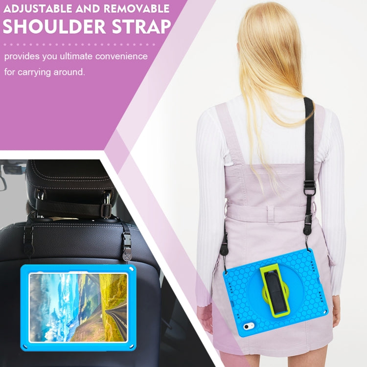 For iPad 10th Gen 10.9 2022 360 Rotation Stand EVA Hard PC Tablet Case with Strap