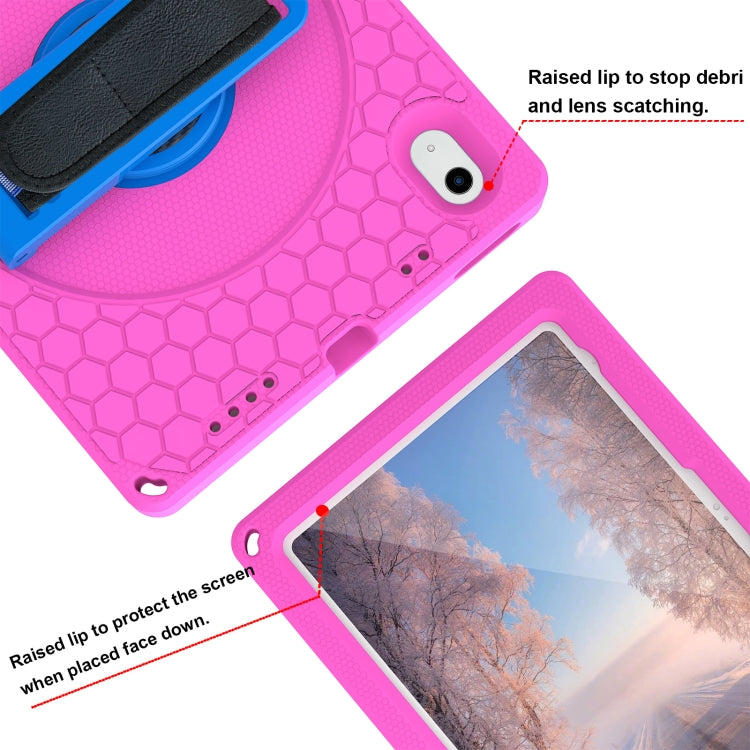 For iPad 10th Gen 10.9 2022 360 Rotation Stand EVA Hard PC Tablet Case with Strap