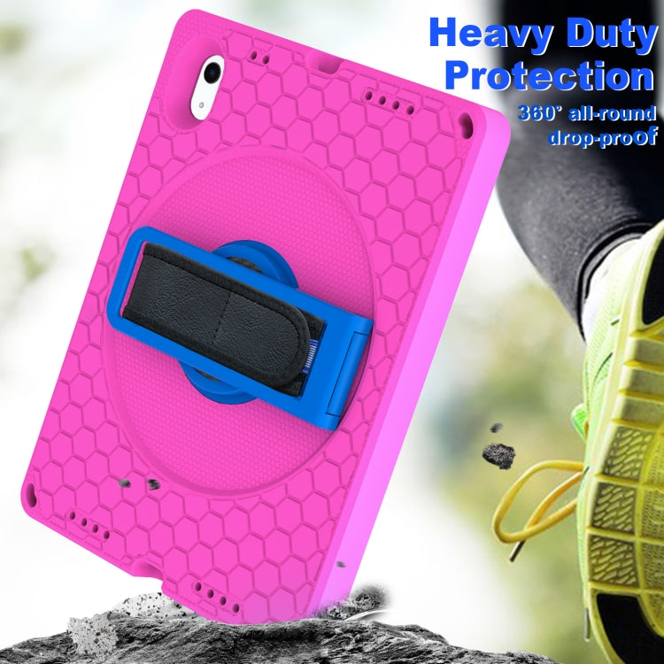 For iPad 10th Gen 10.9 2022 360 Rotation Stand EVA Hard PC Tablet Case with Strap