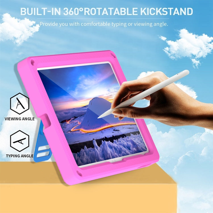 For iPad 10th Gen 10.9 2022 360 Rotation Stand EVA Hard PC Tablet Case with Strap