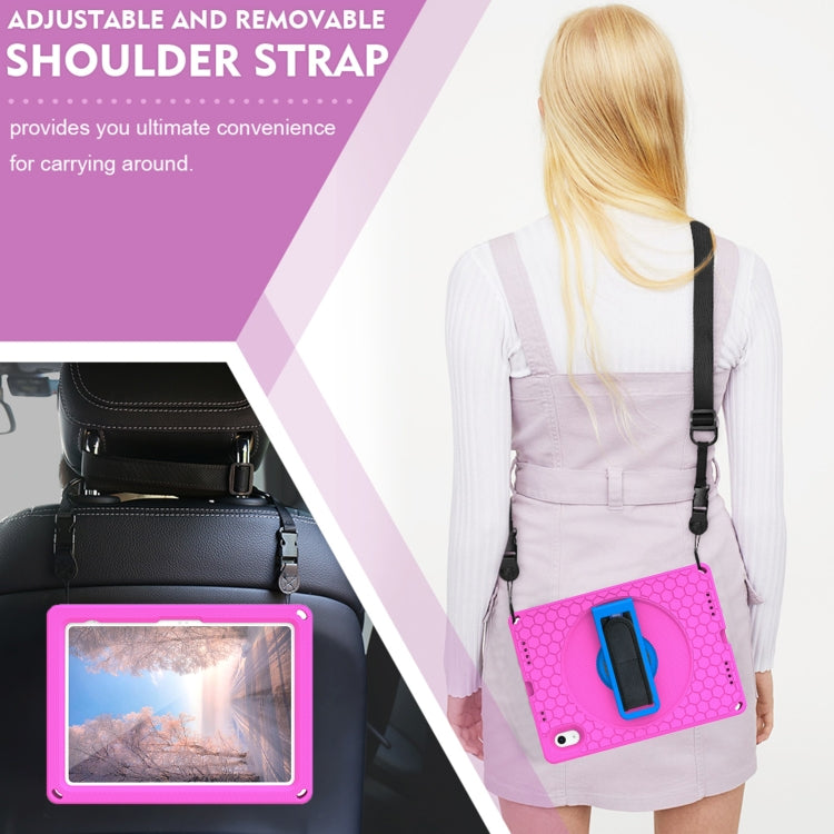 For iPad 10th Gen 10.9 2022 360 Rotation Stand EVA Hard PC Tablet Case with Strap