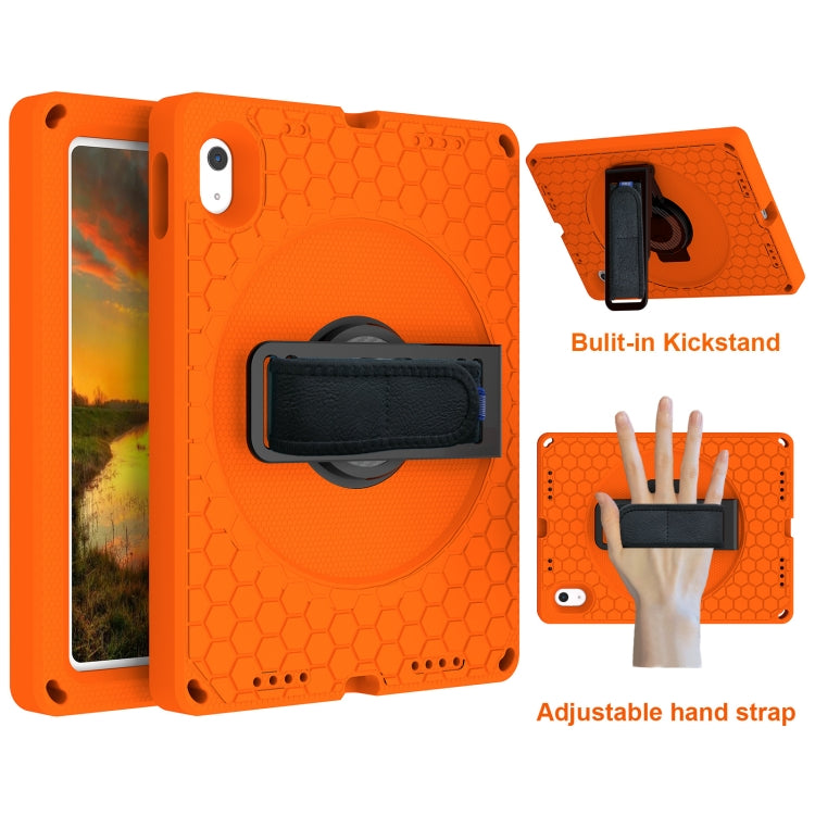 For iPad 10th Gen 10.9 2022 360 Rotation Stand EVA Hard PC Tablet Case with Strap