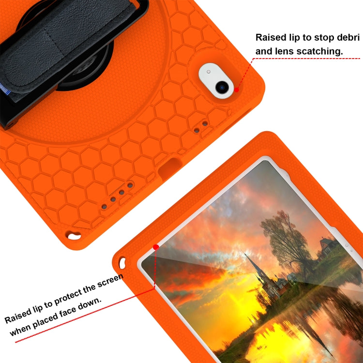 For iPad 10th Gen 10.9 2022 360 Rotation Stand EVA Hard PC Tablet Case with Strap