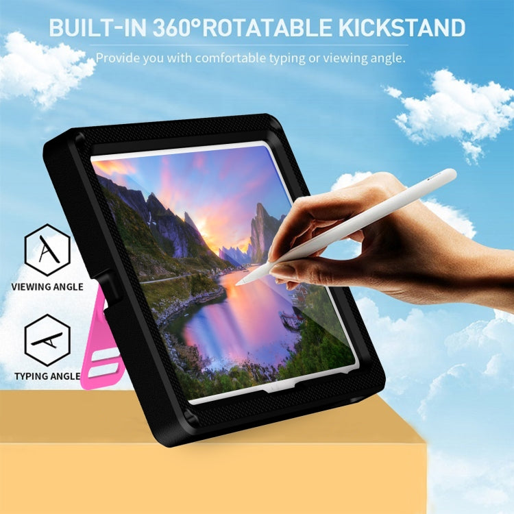 For iPad 10th Gen 10.9 2022 360 Rotation Stand EVA Hard PC Tablet Case with Strap