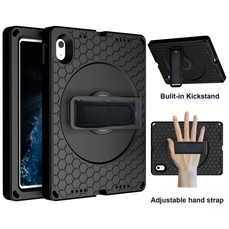 For iPad 10th Gen 10.9 2022 360 Rotation Stand EVA Hard PC Tablet Case with Strap