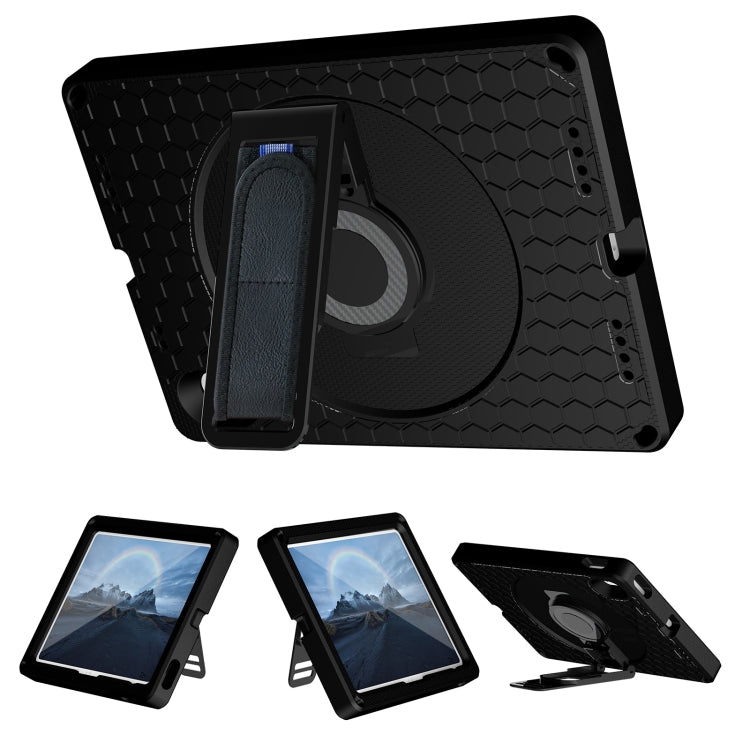 For iPad 10th Gen 10.9 2022 360 Rotation Stand EVA Hard PC Tablet Case with Strap