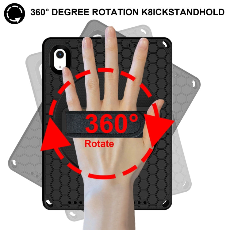 For iPad 10th Gen 10.9 2022 360 Rotation Stand EVA Hard PC Tablet Case with Strap