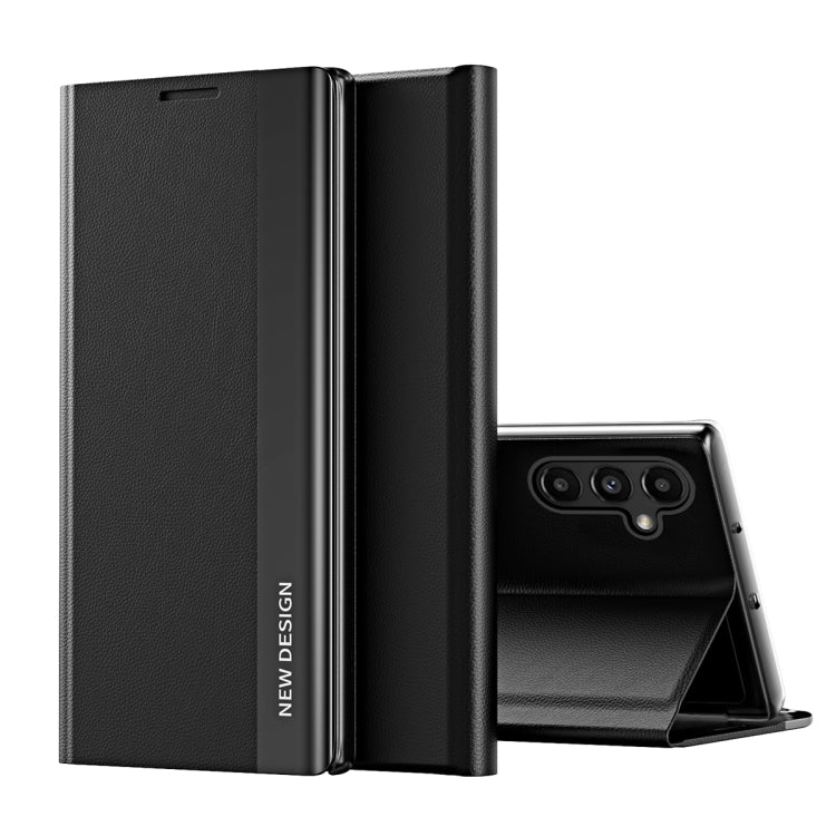 For Samsung Galaxy A14 5G Side Electroplated Magnetic Leather Phone Case