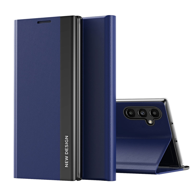 For Samsung Galaxy A14 5G Side Electroplated Magnetic Leather Phone Case