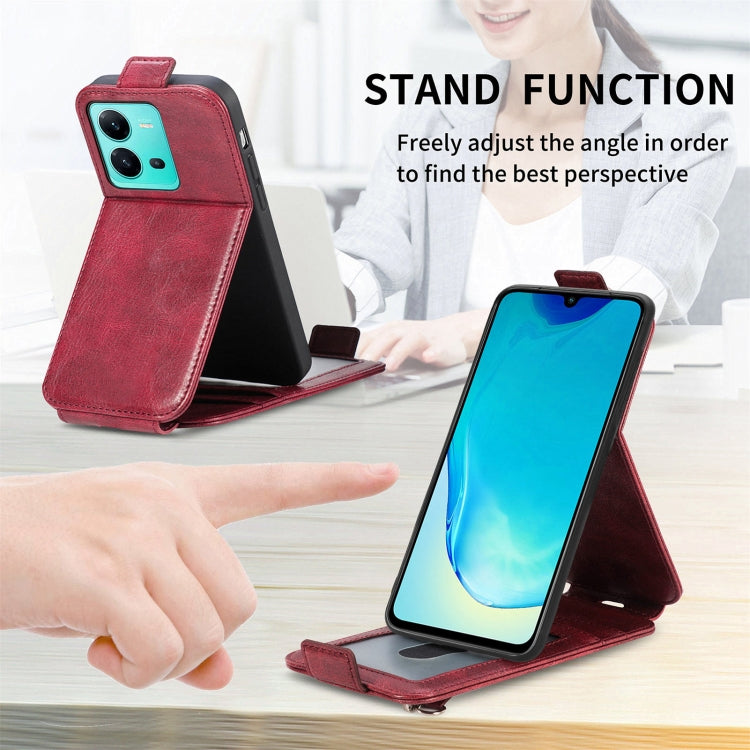 For vivo V25 Zipper Wallet Vertical Flip Leather Phone Case