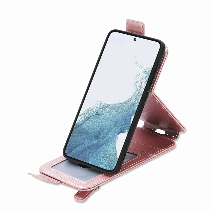 For Samsung Galaxy S23 Ultra 5G Zipper Wallet Vertical Flip Leather Phone Case