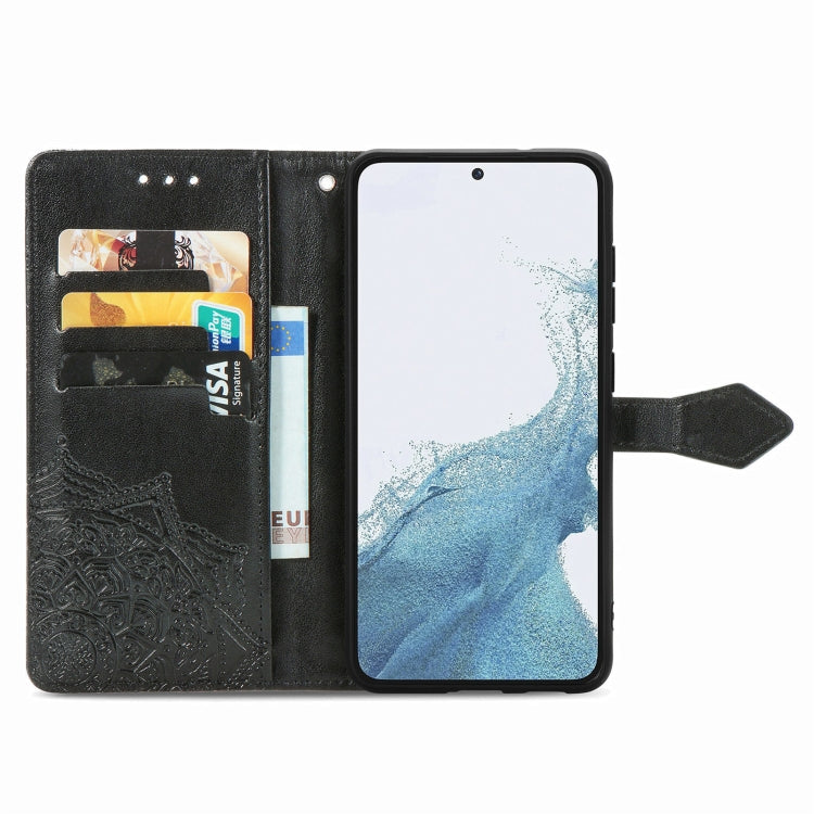 For Samsung Galaxy S23 Plus 5G Mandala Flower Embossed Leather Phone Case