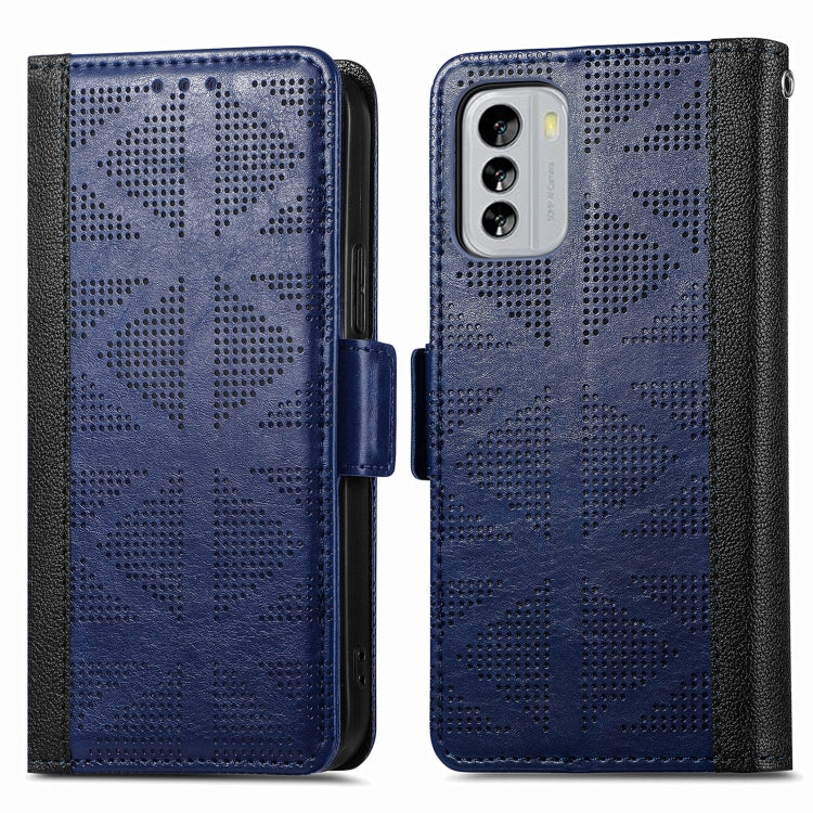 For Nokia G60 Grid Leather Flip Phone Case