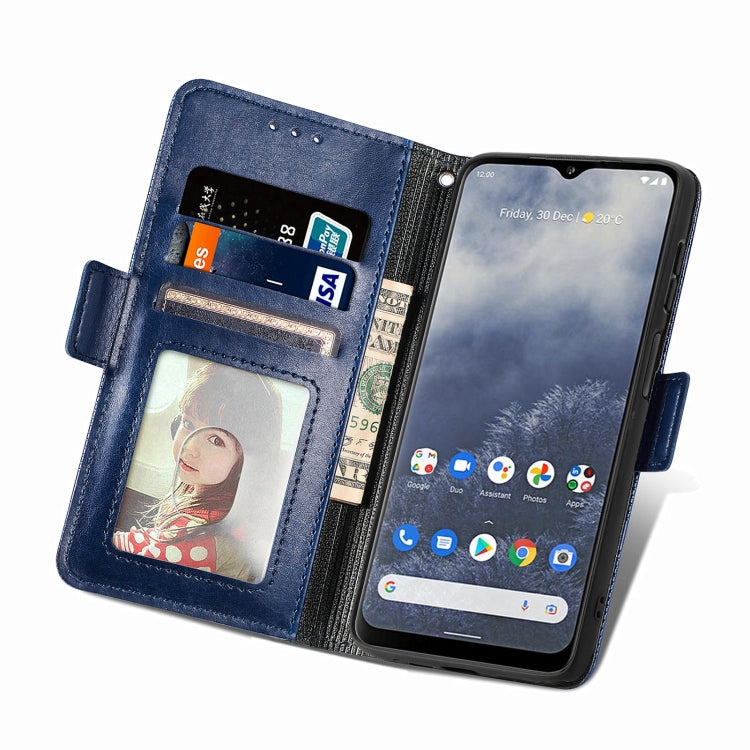 For Nokia G60 Grid Leather Flip Phone Case