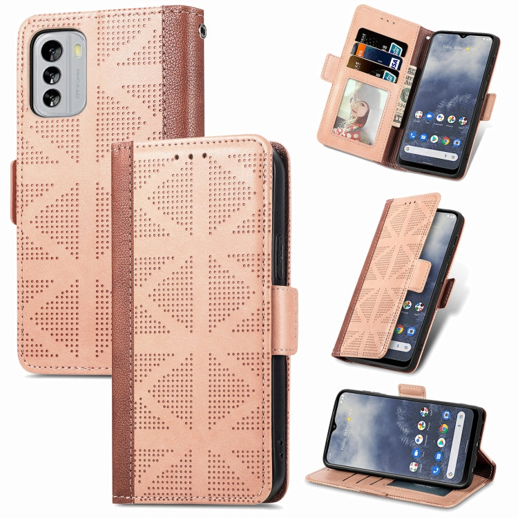 For Nokia G60 Grid Leather Flip Phone Case