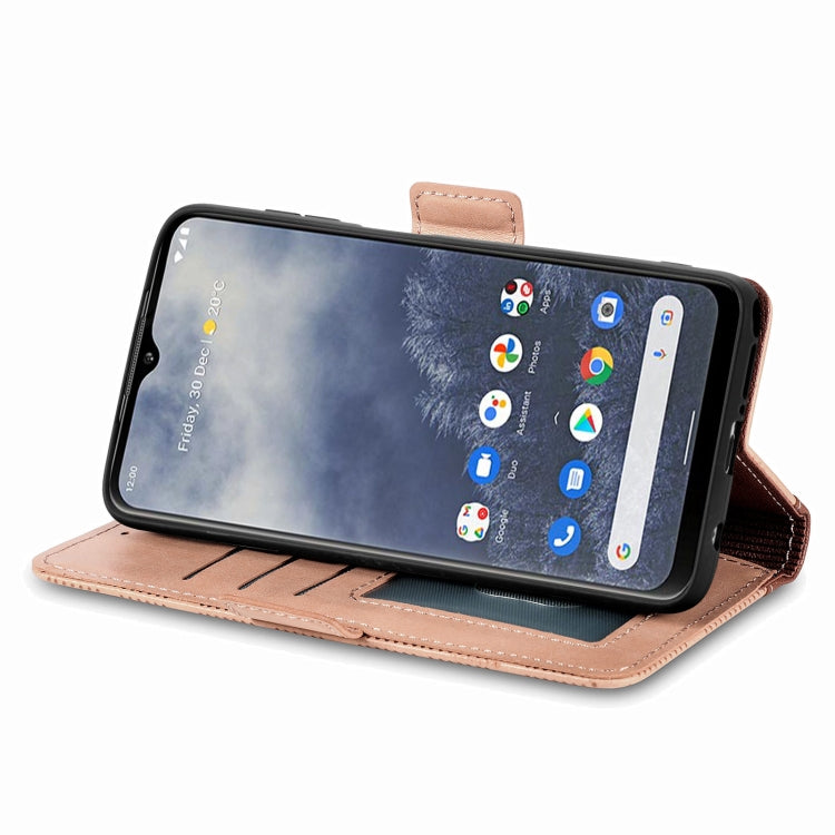 For Nokia G60 Grid Leather Flip Phone Case