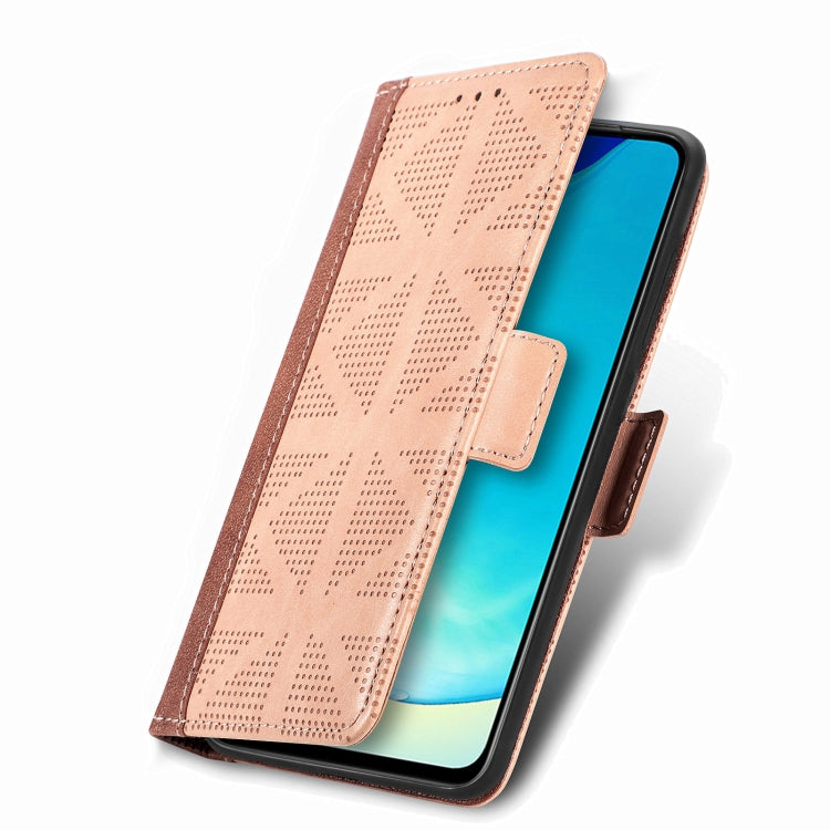 For vivo V25 Grid Leather Flip Phone Case